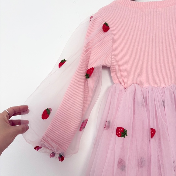 Lola & the boys strawberry tulle dress - Picture 6 of 6